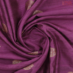 Dark Purple Banaras Jute Silk Saree