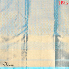 Tissue Blue Kanchipuram Silk Saree
