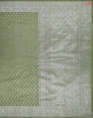 Moss Green Mau Kadi Banaras Saree