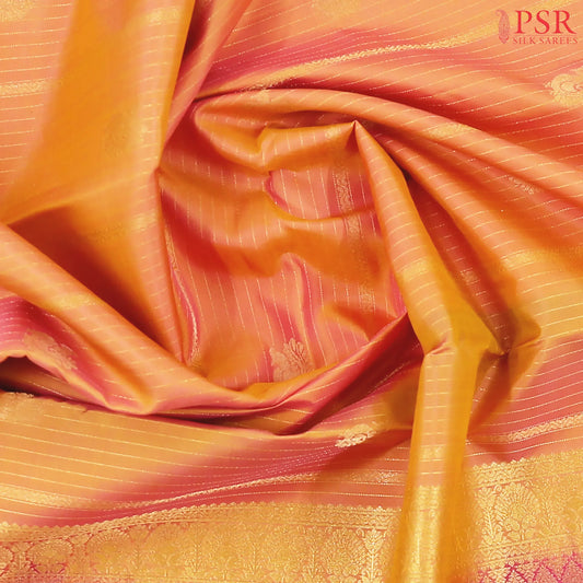 Light Salmon Fancy Kanchipuram Silk Saree