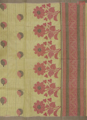 Warm Olive Kovai Cotton Saree