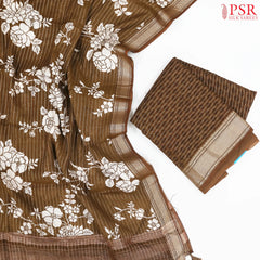 Brown Assam Silk Dress Material
