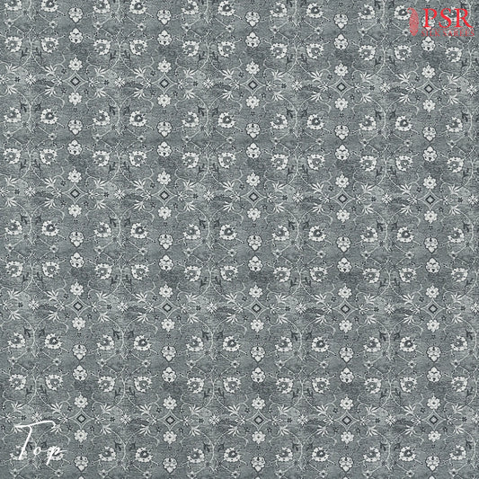 Grey Mal Mal Cotton Dress Material