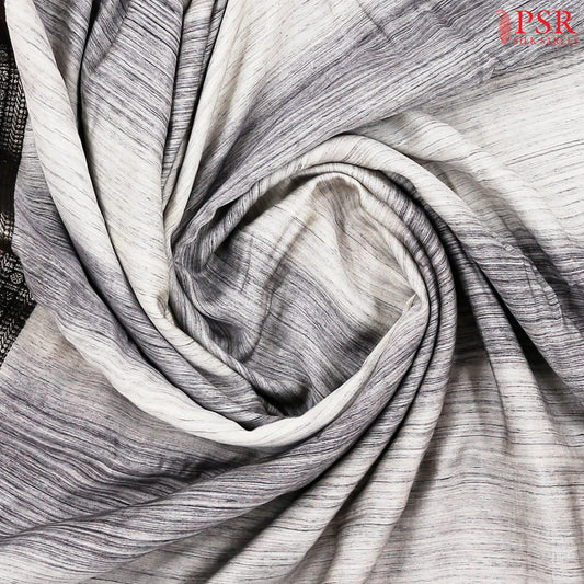 Light & Dark Grey Assam Saree