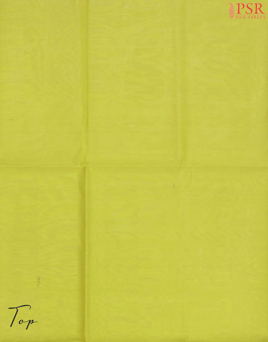 Maize Yellow Mangalagiri Silk Cotton Dress Material