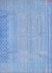 Maya Blue Kanchipuram Jacquard Silk Saree