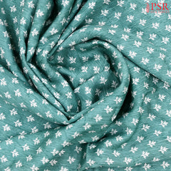 Crystal Turquoise Assam Saree