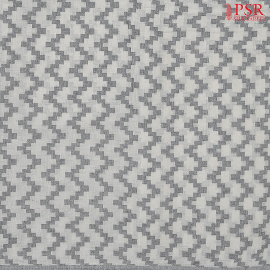 Off White Cotton Dobby Running Material