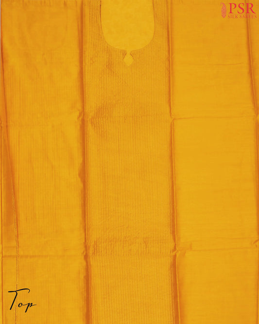Amber Yellow Semi Pashmina Dress Material