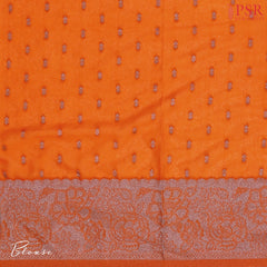 Saffron Georgette Saree