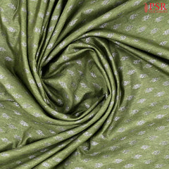 Moss Green Mau Kadi Banaras Saree