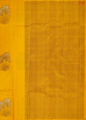 Mustard Yellow Kanchipuram Silk Saree