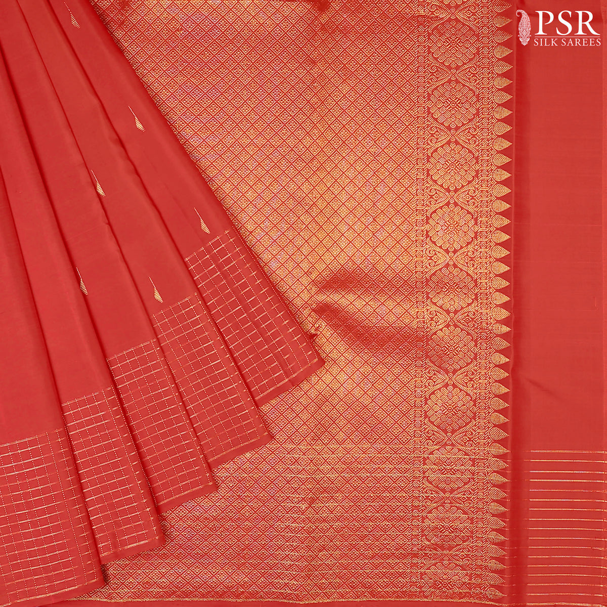 Red Kanchipuram Silk Saree