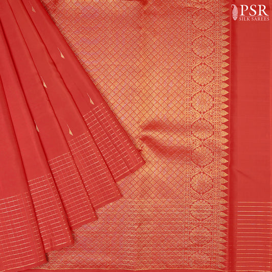 Red Kanchipuram Silk Saree