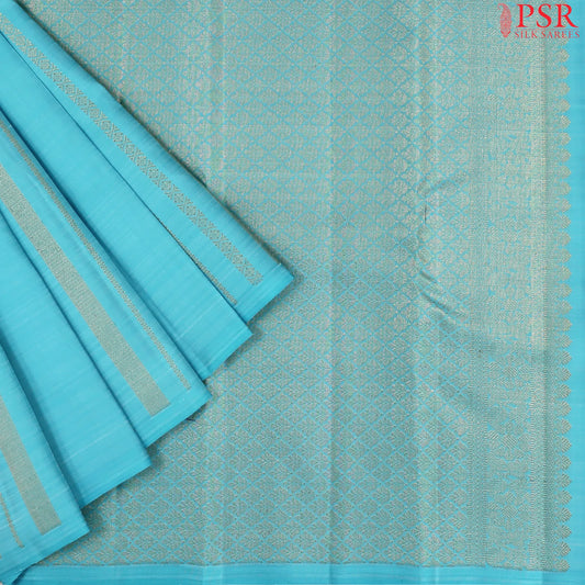 Light Blue Kanchipuram Silk Saree
