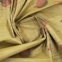 Warm Olive Kovai Cotton Saree