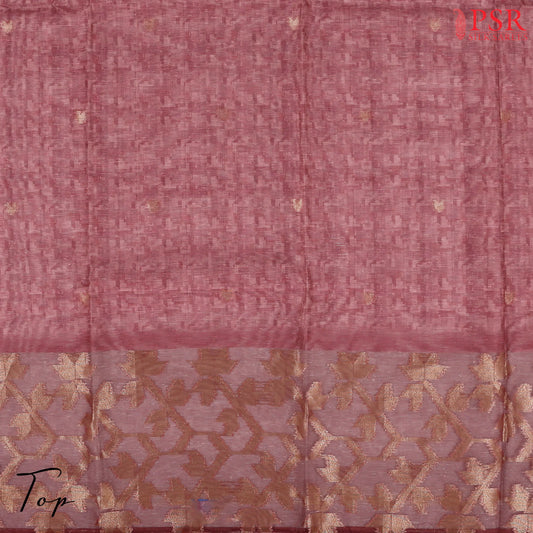 Onion Pink Semi Dupion Dress Material