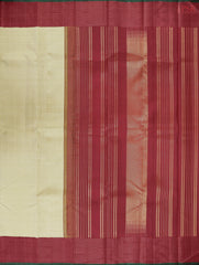 Flax Yellow Kanchipuram Silk Saree