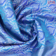 Maya Blue Kanchipuram Jacquard Silk Saree