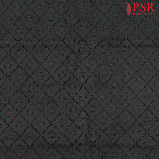 Shadow Black Hacoba Embroidery Running Material
