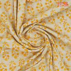 Yellow Batik Print Running Material
