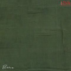 Dark Moss Green Pure Silk Cotton Dress Material