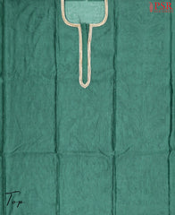 Pine Green Moonga Silk Dress Material