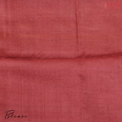 Brown & Musatrd Yellow Tussar Silk Saree