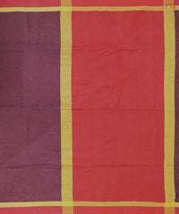 Burgundy Linen Saree