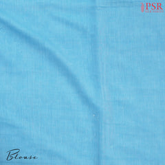 Sky Blue Byloom Cotton Saree