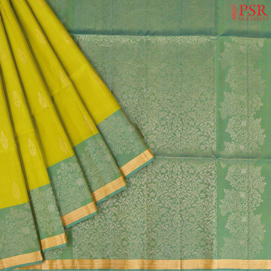 Citrus Green Soft Silk Saree
