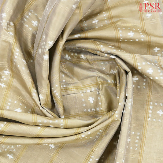 Golden Mustard Pochampally Silk Saree