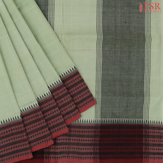 Sage Green Mangalagiri Cotton Saree