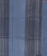 Dark Slate Blue Ghicha Kadhi Tussar Silk Saree