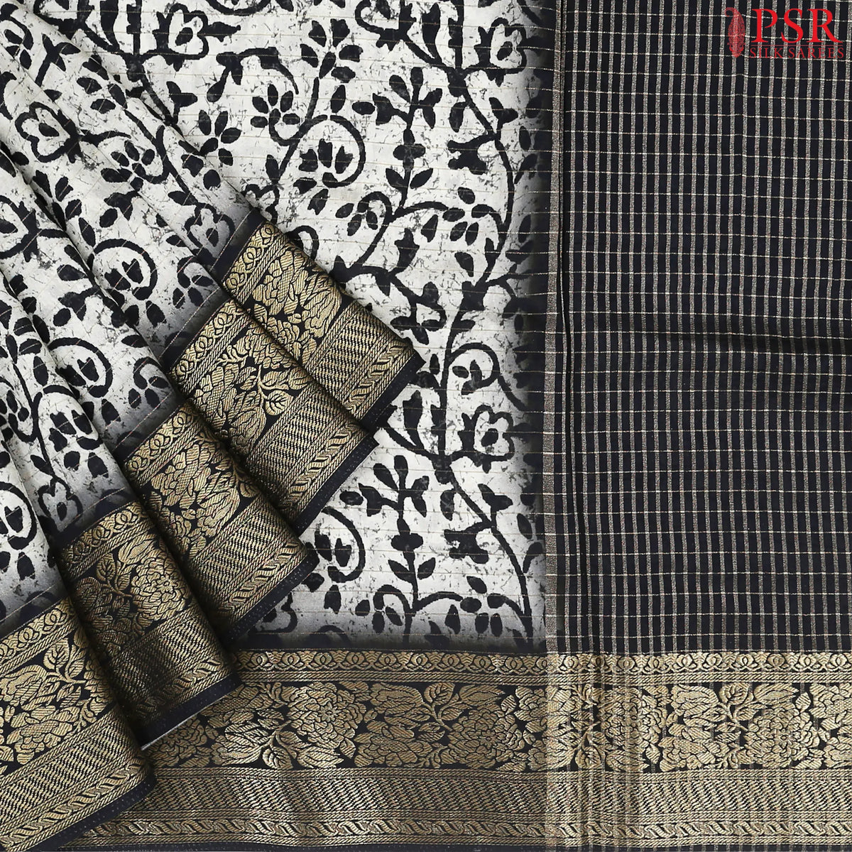 Grey Modal Silk Saree