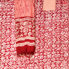 Chanderi Silk Cotton - Red