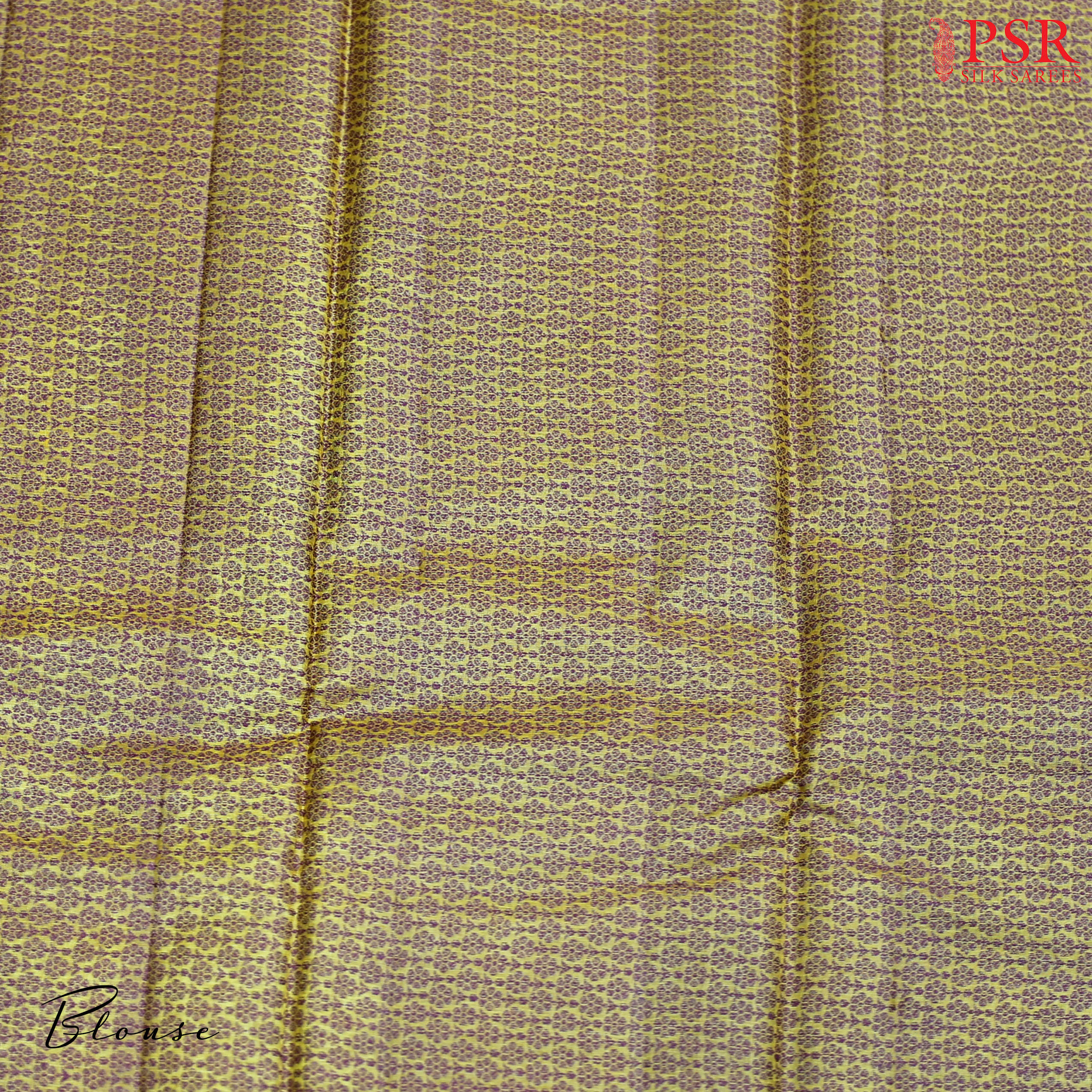 Yellow Banaras Tussar Silk Saree