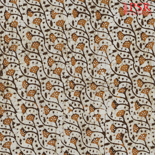 Brown Batik Print Running Material