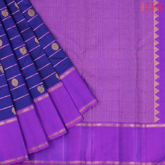 Navy Blue Kanchipuram Silk Saree