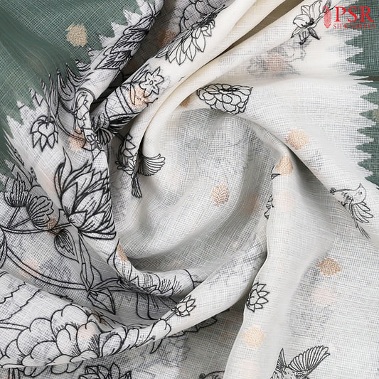 Off White Kota Saree