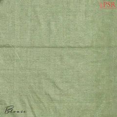 Moss Green Mau Kadi Banaras Saree
