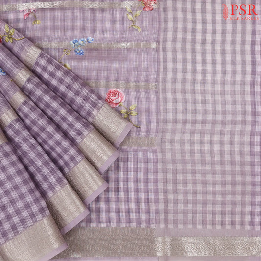 Heather Purple Kota Saree