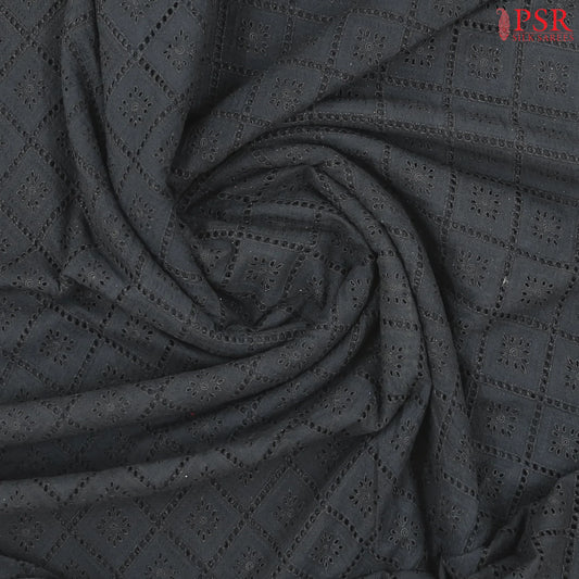 Shadow Black Hacoba Embroidery Running Material