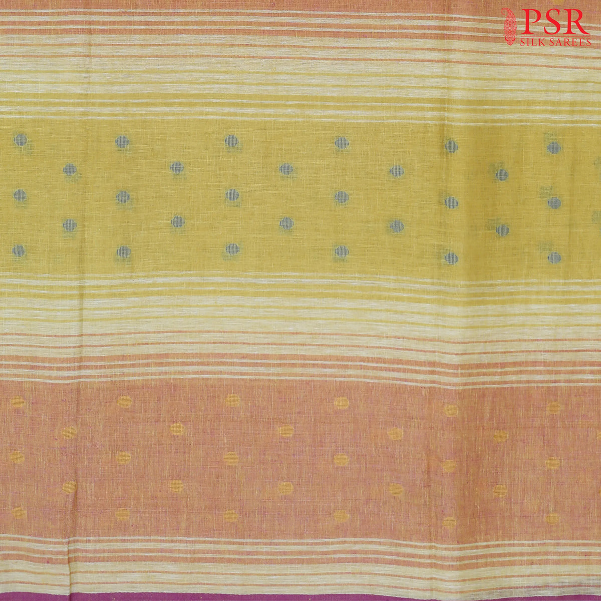 Yellow & Orange Linen Running Material
