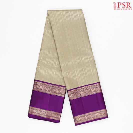 Grey Kanchipuram Silk Saree