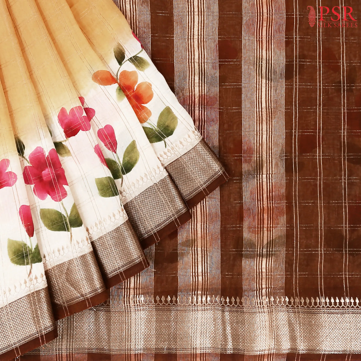 Earth Yellow Asssam Saree