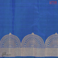 Yale Blue Kanchipuram Silk Saree