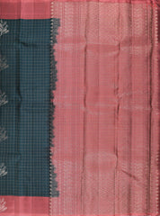 Dark Pine Green Soft Silk Mix Saree