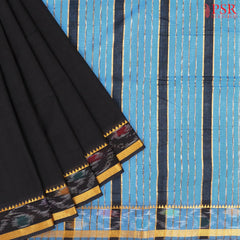 Black Mangalagiri Cotton Saree