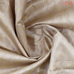 Beige Fancy Kanchipuram Silk Saree